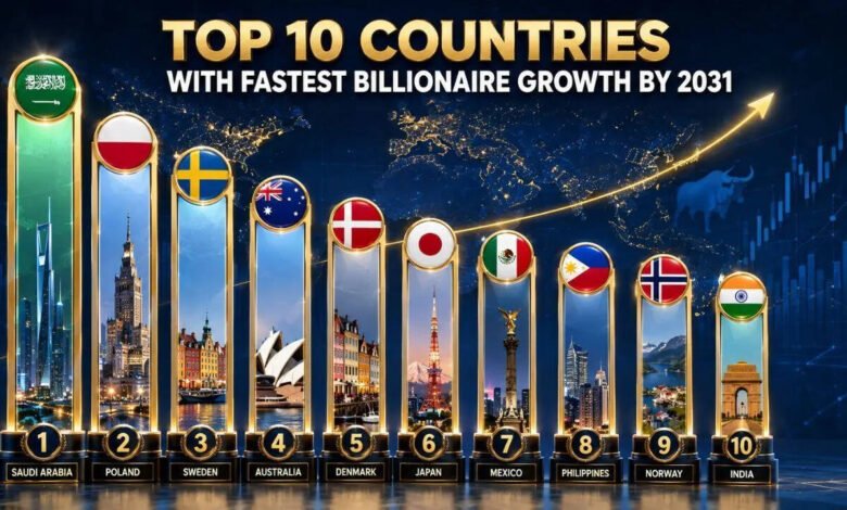 Top 10 countries with fastest billionaire growth by 2031: Saudi Arabia, Poland and Sweden top the global wealth race