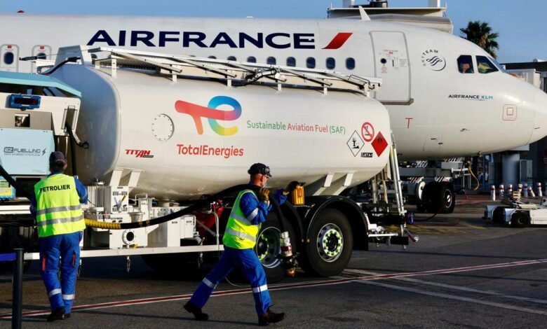 How is ethanol used in Sustainable Aviation Fuel?